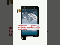 480x800 IPS LCD Capacitive Touchscreen TFT Monitor Display 3.1 Inch ODM