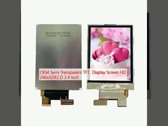 OEM Semi Transparent TFT  Display Screen HD 240x320LCD 2.4 Inch