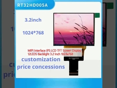 MIPI Interface IPS LCD TFT Screen Display 12LEDS Backlight 3.2 Inch 1024x768