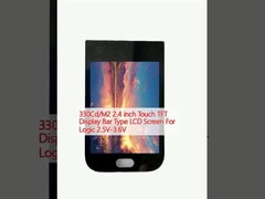 330Cd/M2 2.4 inch Touch TFT Display Bar Type LCD Screen For Logic 2.5V-3.6V