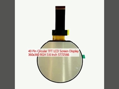 40 Pin Circular TFT LCD Screen Display 360x360 RGH 3.6 Inch ST72566