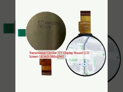Transmissive Circular TFT Display Round LCD Screen 1.6 Inch 360cd/M2