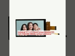 Industrial TFT LCD Touch Screen Monitor 3.5 inch 720x1280 380nits surface luminance
