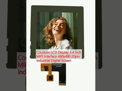 Coustom LCD Display 3.4 Inch MIPI Interface 480x480 20pin Industrial Digital Screen