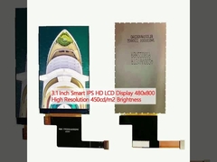 3.1 Inch Smart IPS HD LCD Display 480x800 High Resolution 450cd/m2 Brightness