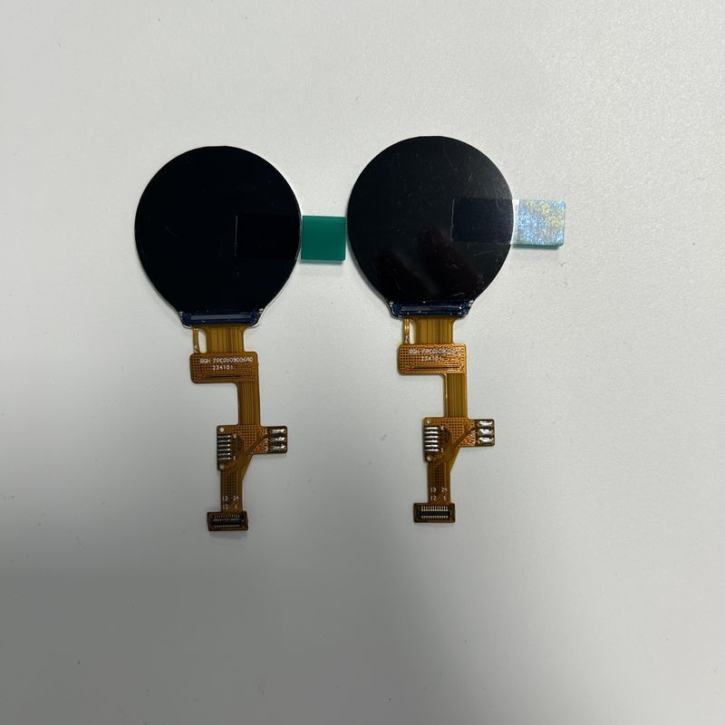 1.09 Inch IPS TFT 400cd/M2 Lumination GC9A01 driver IC Circular Lcd Display