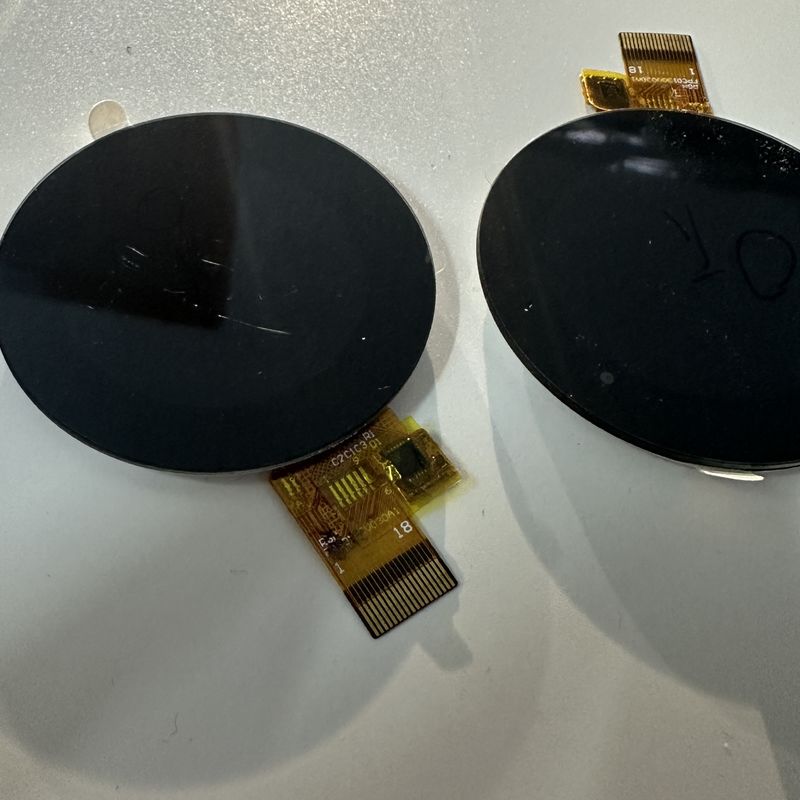 1.3inch IPS TFT 380cd/M2 Brightness ALL o’clock viewing angle  Circular Touch Lcd Display