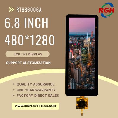 6.8-Inch TFT LCD Panel with 650 cd/m² Luminance , GA6571 Touch IC , and FL7705 Driver